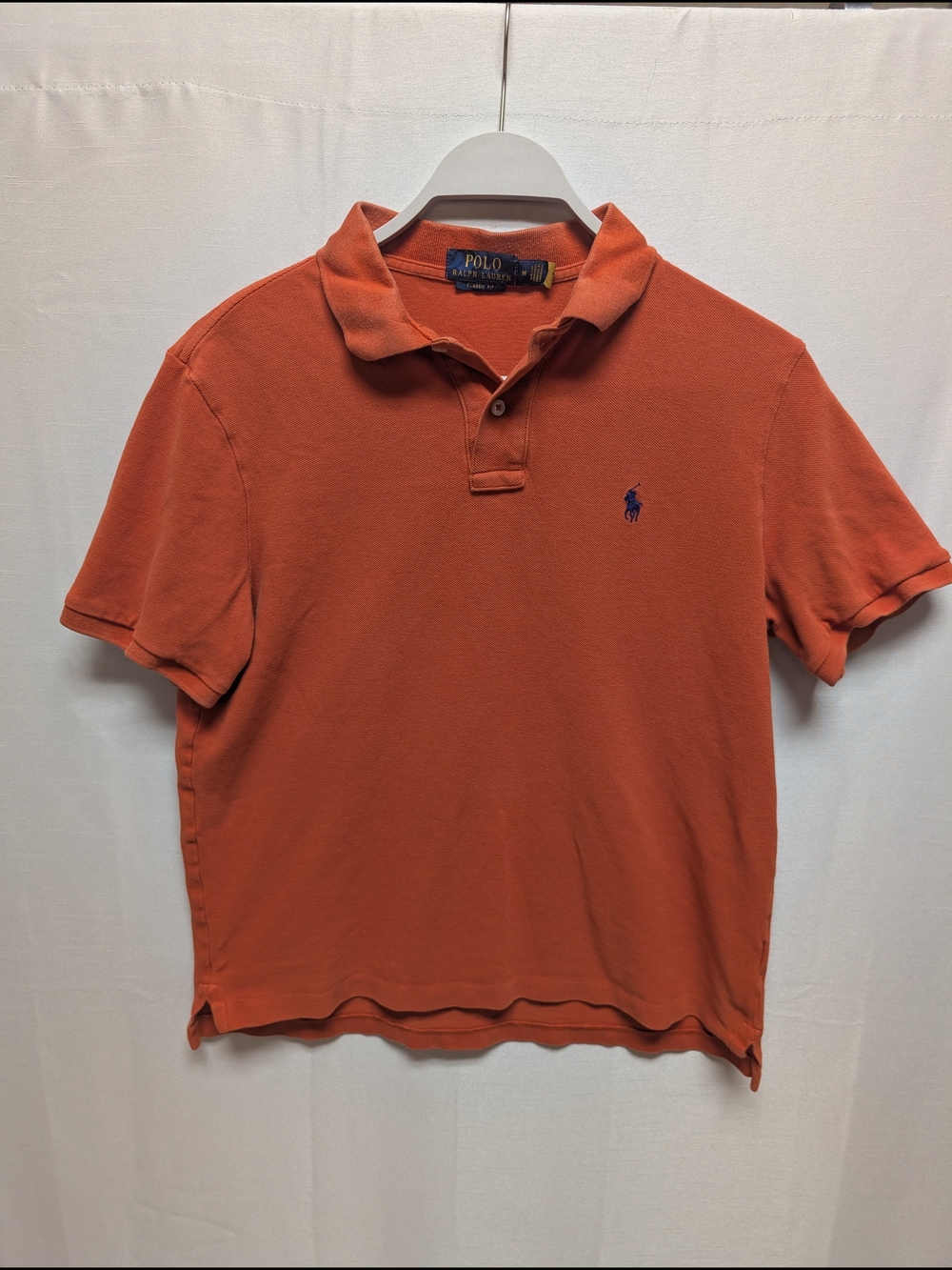 Ralph Lauren Orange Polo with Navy Pony